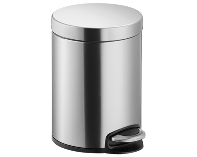 Helit Tret-Abfalleimer "The Silent" silber 20 Liter