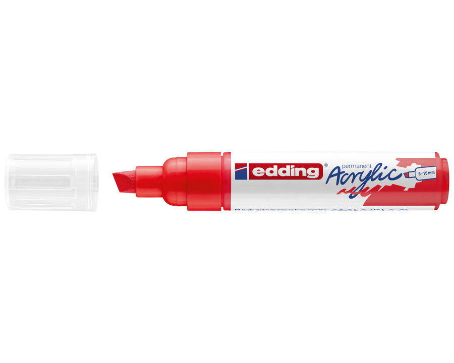 Edding Acrylmarker 5000 verkehrsrot matt 5-10 mm Keilspitze