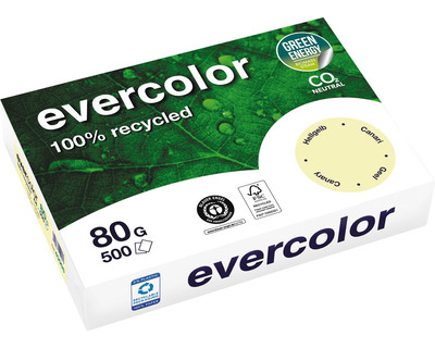 Clairefontaine Kopierpapier A3 "Evercolor" hellgelb 80g/m² 500Bl.