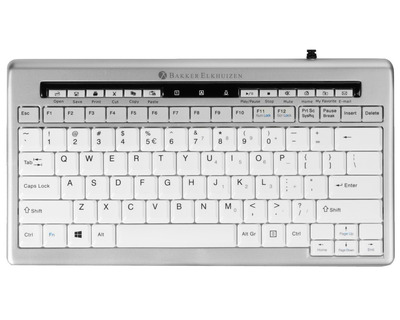 Bakker Elkhuizen Tastatur "S-Board 840 Design" silber
