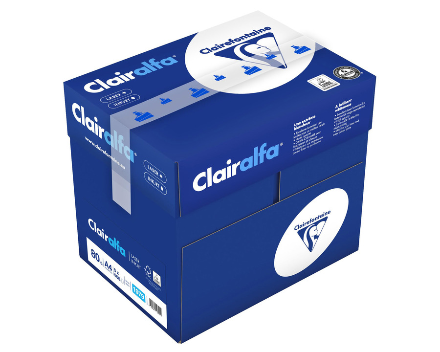 Kopierpapier A4 "Clairalfa" weiß, CIE 171 80g/m² 5x500Bl.