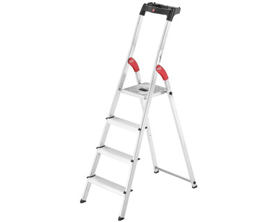 Hailo Stehleiter "StandardLine L60" silber 4 Stufen