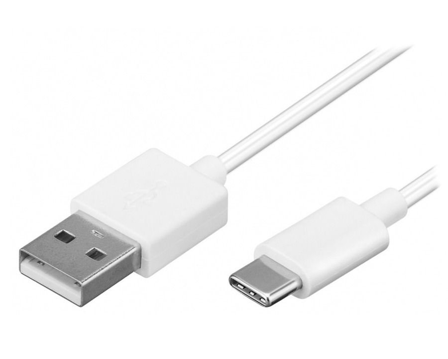 Goobay Verbindungskabel USB 2.0 C/A weiß 1,0 m