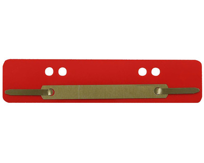 Heftstreifen PP, Metalldeckleiste rot 34 x 150 mm 25St.