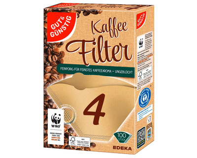 Gut & Günstig Kaffee-Filter "Gr.4" naturbraun 120St.