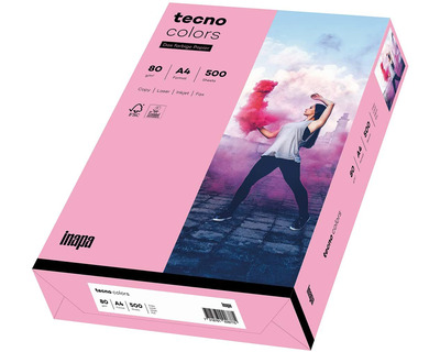 Tecno Kopierpapier A4 "Tecno Colors" rosa 80g/m² 500Bl.