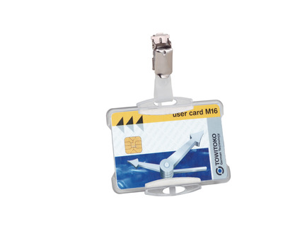 Durable Ausweishalter mit Clip 54 x 85 mm 25St.