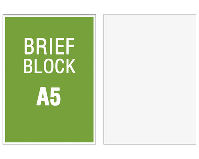 Briefblock A5 blanko (Lineatur 6) 70g/m² 50Bl.