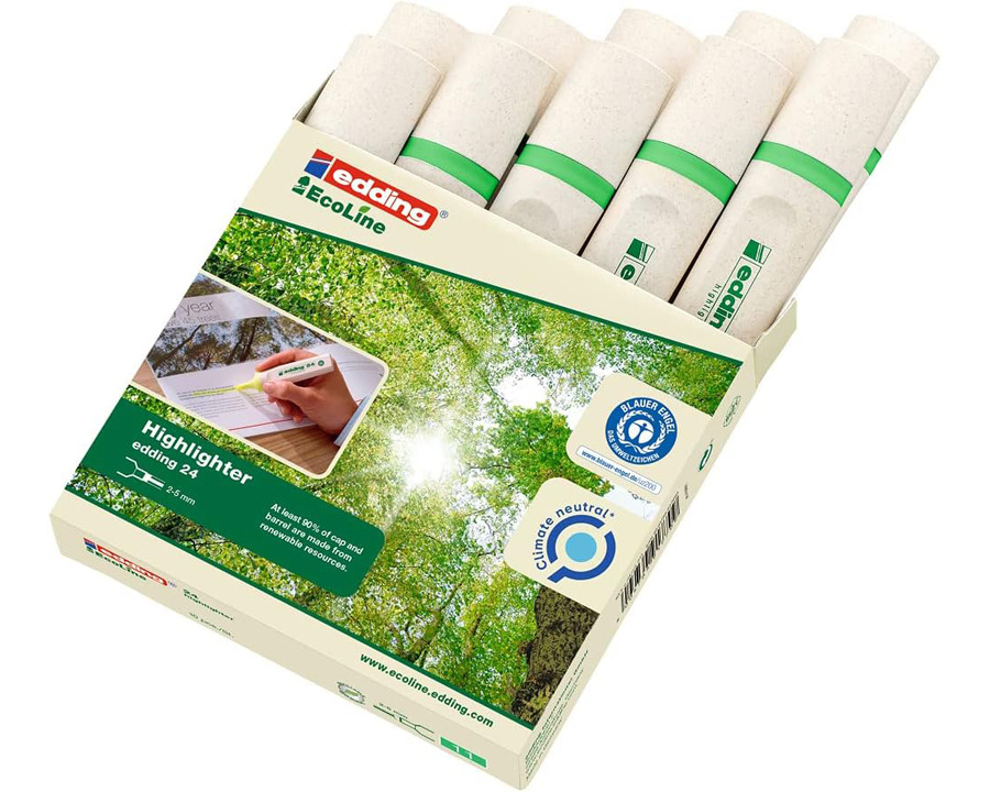 Edding Textmarker 24 "EcoLine" grün 2-5 mm 10St.