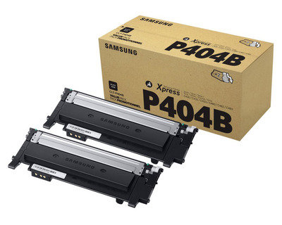 Samsung Toner P404B, Doppelpack schwarz 1.500 Seiten 2St.