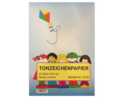 Tonpapier A4 mehrfarbig 130g/m² 20Bl.