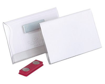Durable Namensschild mit Magnet 54 x 90 mm 25St.