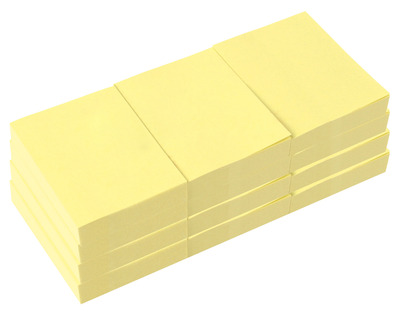 Haftnotizen gelb 40 x 50 mm 12x100Bl.