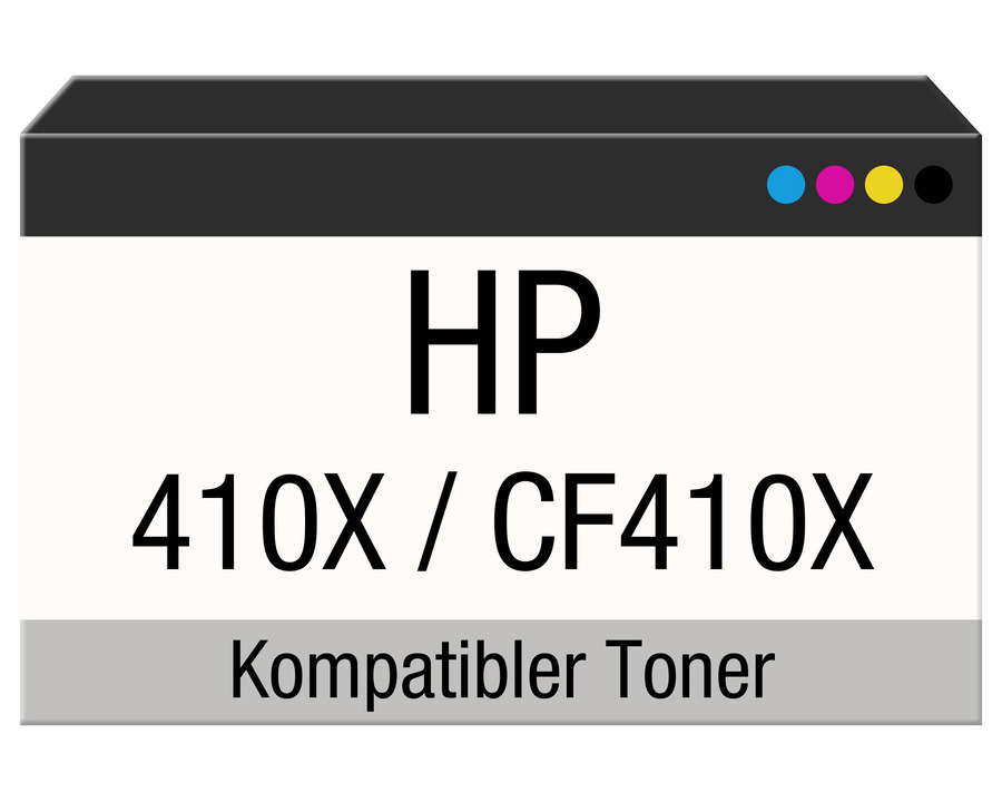 Rebuilt-Toner, HP 410X schwarz 6.500 Seiten