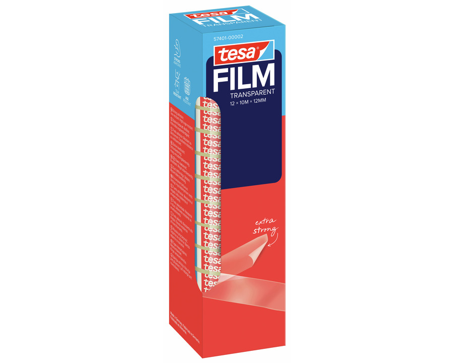Tesa Klebeband "Transparent" transparent 12 mm x 10 m 12St.