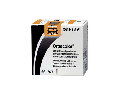 Leitz Buchstabensignal "Orgacolor" SCH hellbraun 250St.