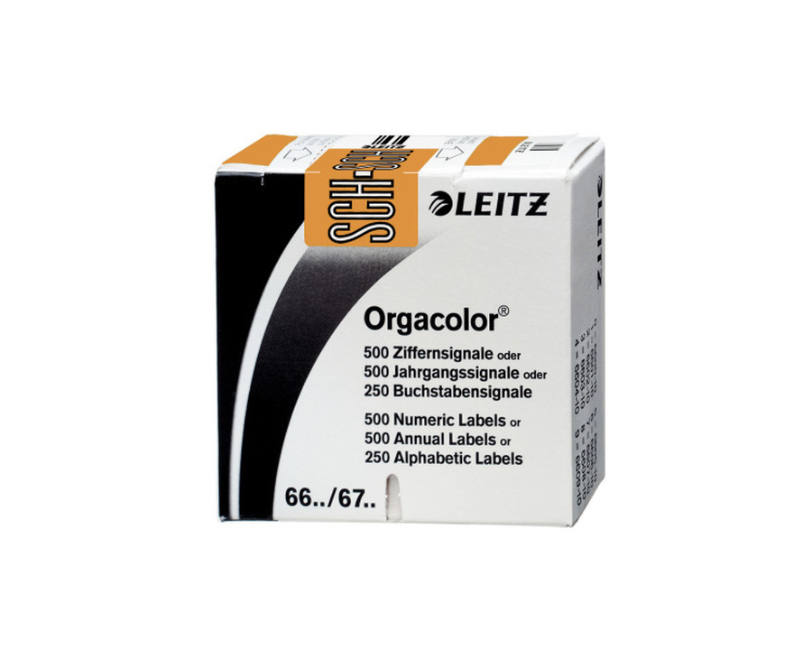 Leitz Buchstabensignal "Orgacolor" SCH hellbraun 250St.