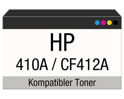 Rebuilt-Toner, HP 410A gelb 2.300 Seiten