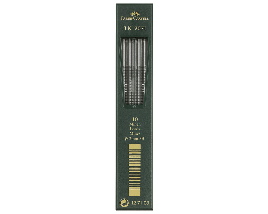 Faber-Castell Fallbleistift-Minen "TK 9071" 2,0 mm 3B 10St.