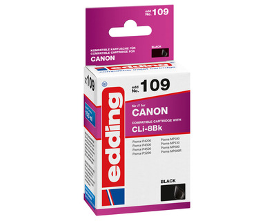 Edding Refill-Tintenpatrone 109, Canon CLI-8BK schwarz 13ml