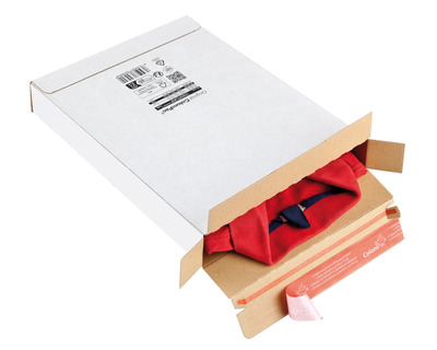 Colompac Versandkarton "Kurierpaket" weiß 244 x 344 x 45 mm