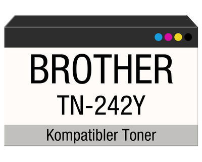 Rebuilt-Toner, Brother TN-242Y gelb 1.400 Seiten