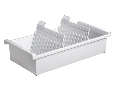 Han Karteitrog A6 quer, für 1300 Karten lichtgrau 171 x 346 x 76 mm
