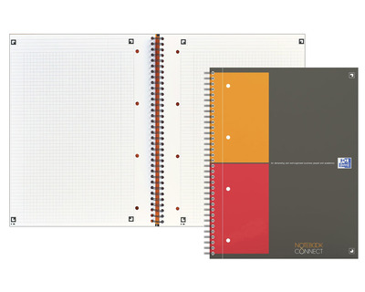 Oxford Collegeblock A4+ "Notebook Connect" kariert 80g/m² 80Bl.