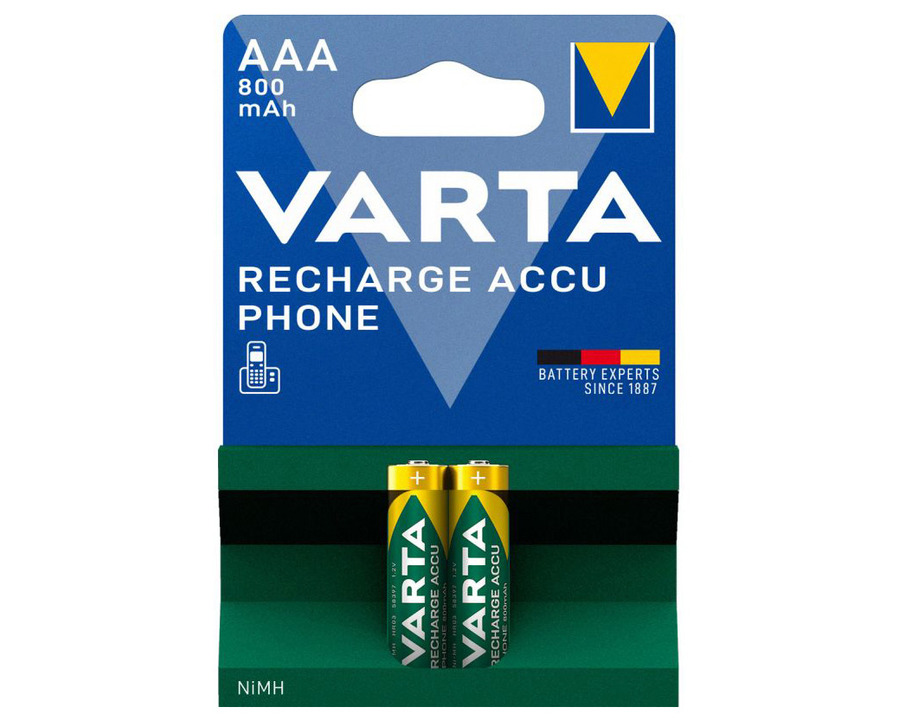 Varta Akku "Recharge Phone" AAA, Micro, HR3 1,2V 800mAh 2St.