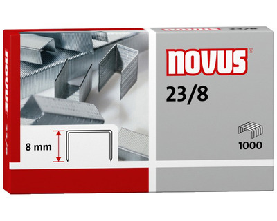 Novus Heftklammern 23/8 verzinkt 1.000St.