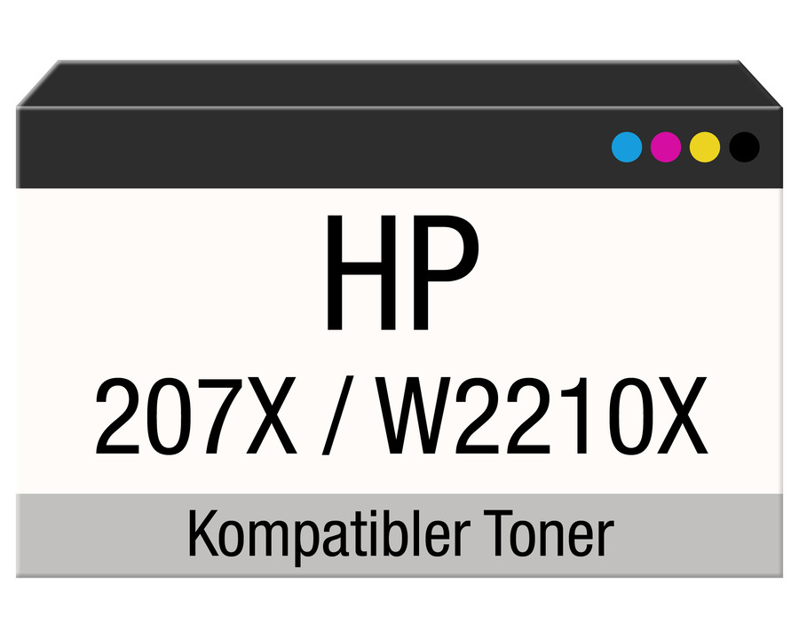 Rebuilt-Toner, HP 207X schwarz 3.150 Seiten