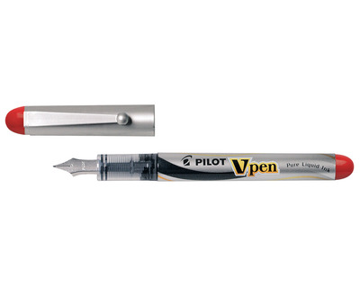 Pilot Einweg-Füllhalter "V-Pen" rot M