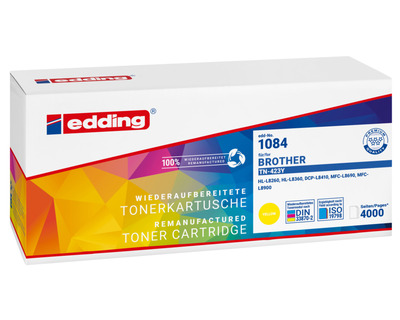 Edding Rebuilt-Toner 1084, Brother TN-423Y gelb 4.000 Seiten