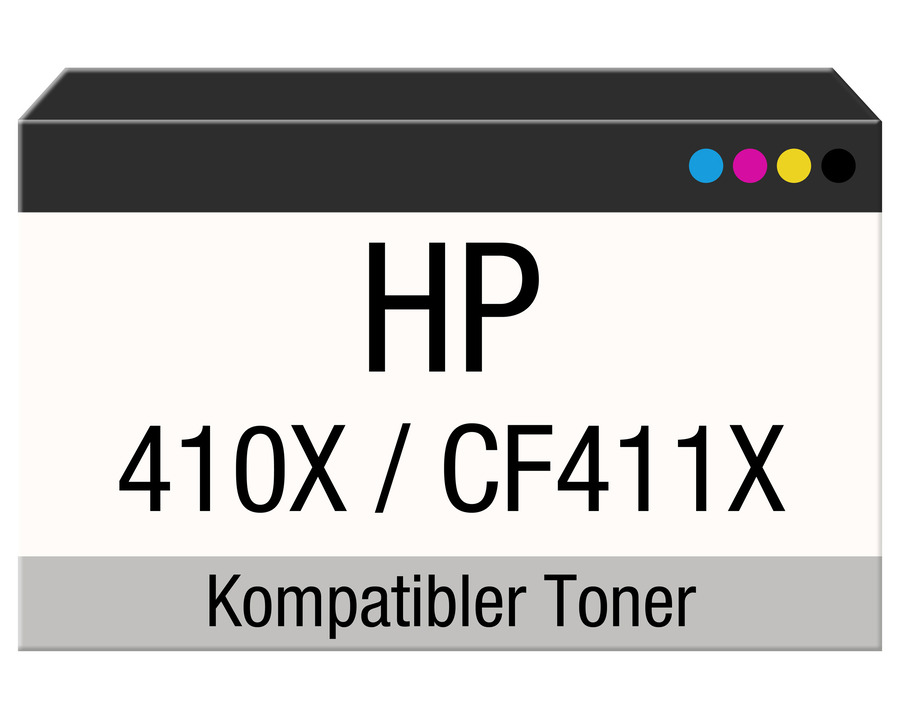 Rebuilt-Toner, HP 410X cyan 5.000 Seiten