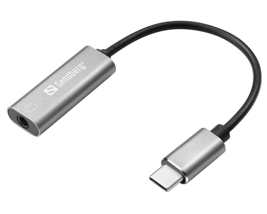 Sandberg Adapter USB-C/Audio anthrazit