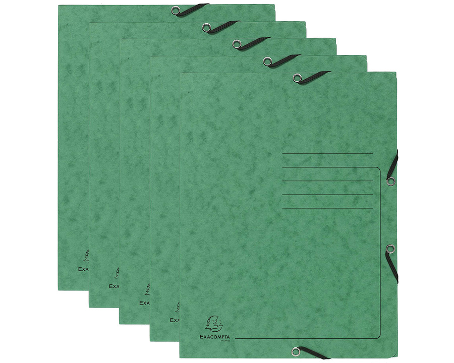 Exacompta Eckspannermappe A4 "Colorspan" grün 25St.