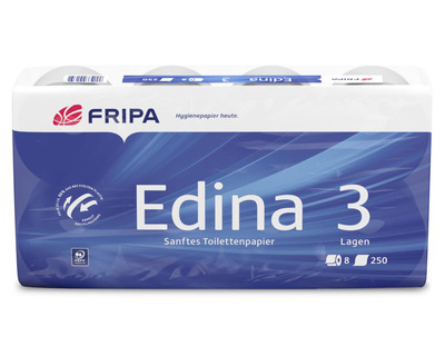 Fripa Toilettenpapier "Edina" 3-lagig 250 Blatt 8St.