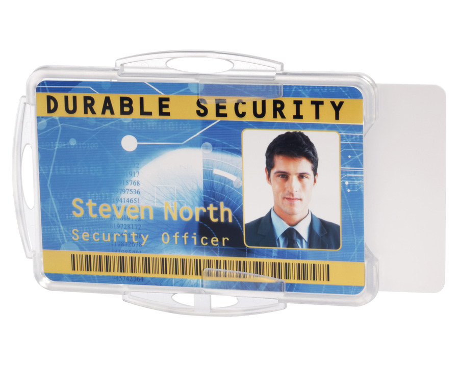 Durable Ausweishalter "Doppelbox" ohne Befestigung 54 x 85 mm 10St.