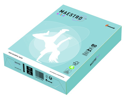 Maestro Kopierpapier A4 "Maestro color" eisblau 80g/m² 500Bl.