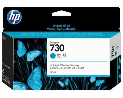 HP Tintenpatrone 730 cyan 130ml