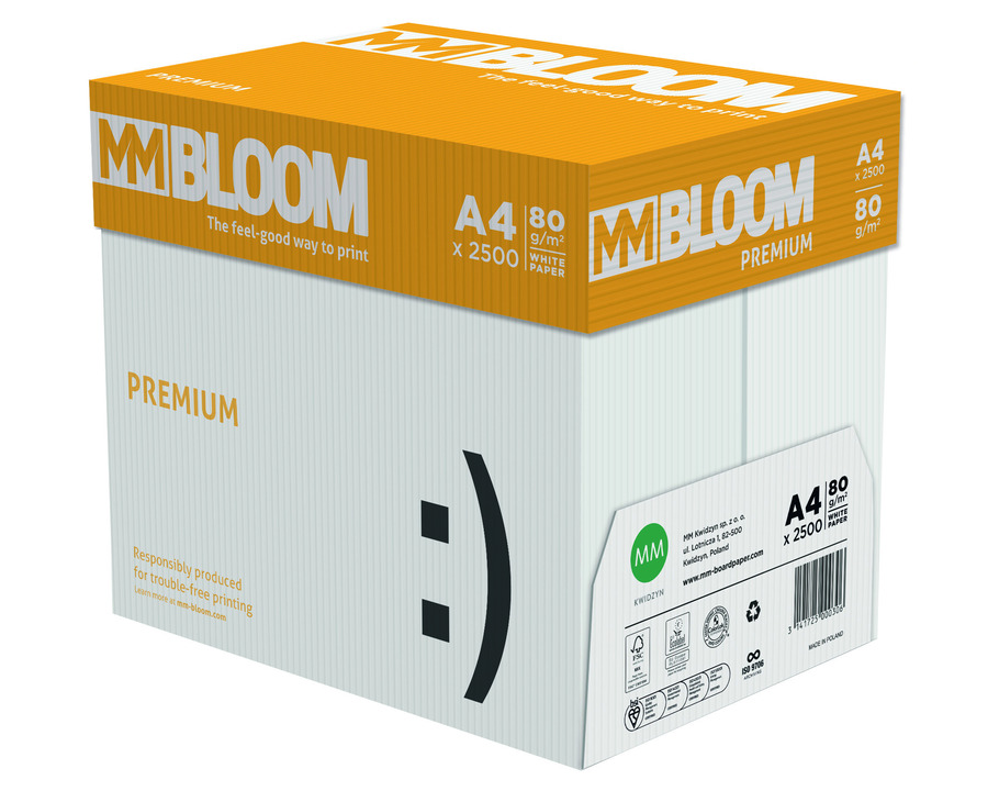 Kopierpapier A4 "MM Bloom Premium" weiß, CIE 161 80g/m² 5x500Bl.