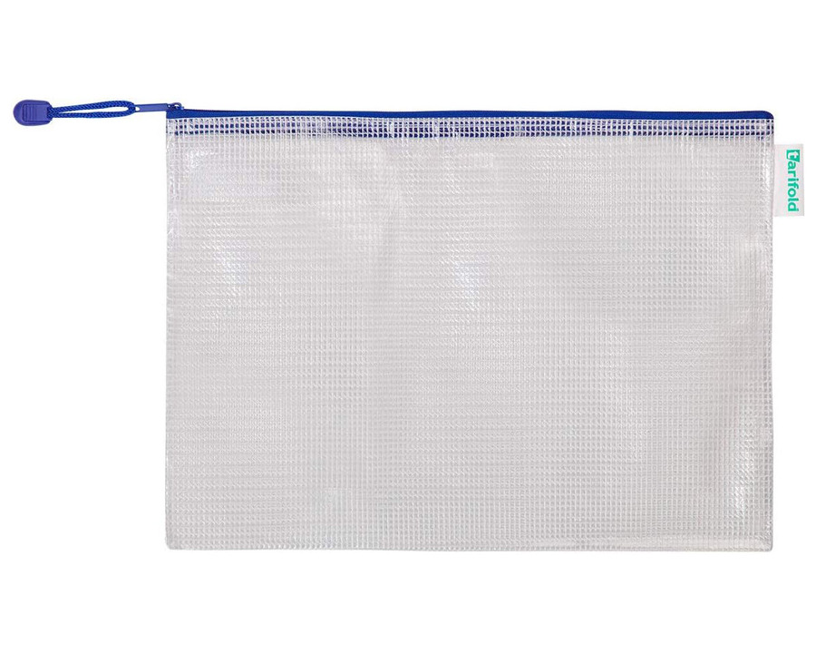 Djois Reißverschlusstasche A4 transparent/blau