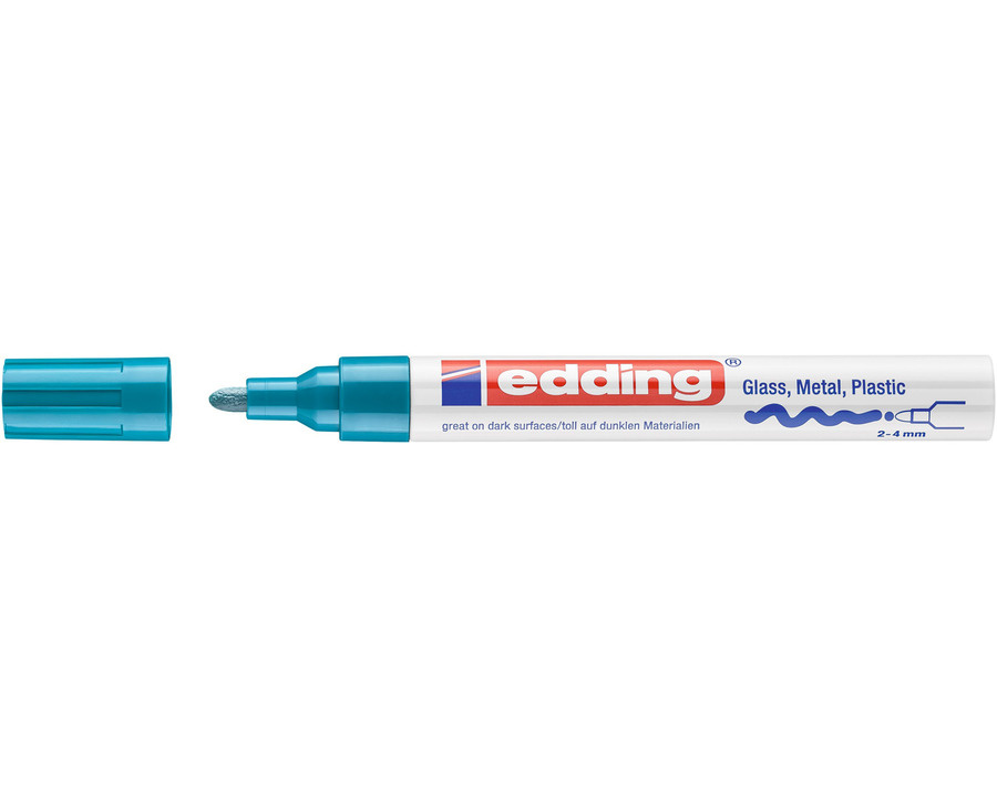 Edding Lackmarker 750 hellblau 2-4 mm Rundspitze