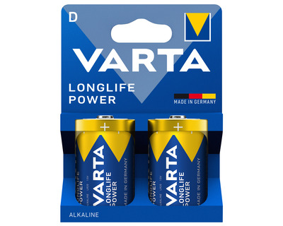 Varta Batterie "Longlife Power" D, Mono, LR20 1,5V 16.500mAh 2St.