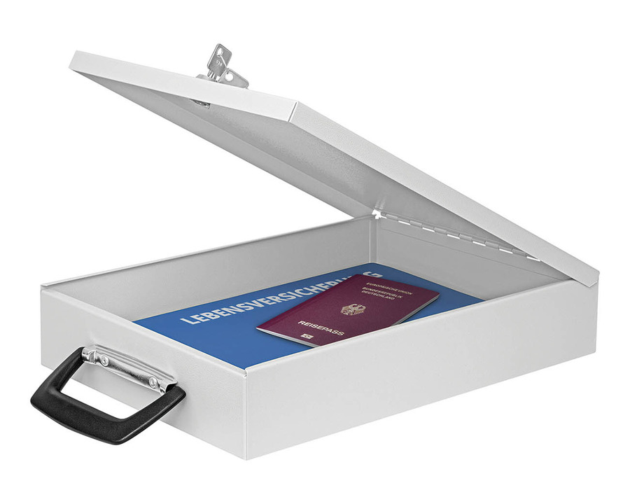 Wedo Dokumenten-Kassette A4 grau 35,5 x 26 x 6,7 cm
