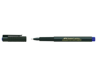 Faber-Castell Fineliner "Finepen" blau 0,4 mm