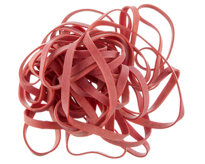Gummibänder rot 80 x 4 mm 50g