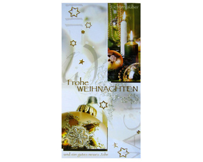 Horn Weihnachtskarte "Frohe Weihnachten"