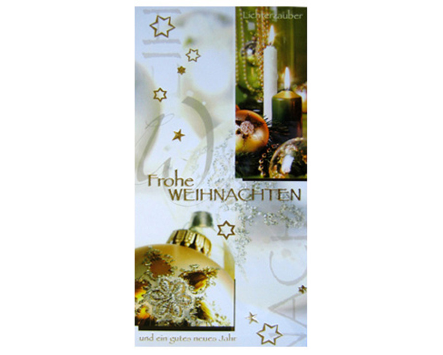 Horn Weihnachtskarte "Frohe Weihnachten"