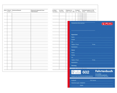 Herlitz Fahrtenbuch A5 32 Blatt